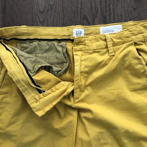 Yellow Khaki Boyfriend Chinos Capris - Picture 2 of 6